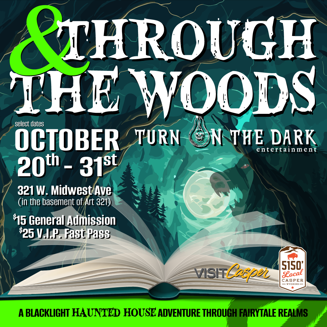 "& Through The Woods" : A Blacklight Haunted House Adventure