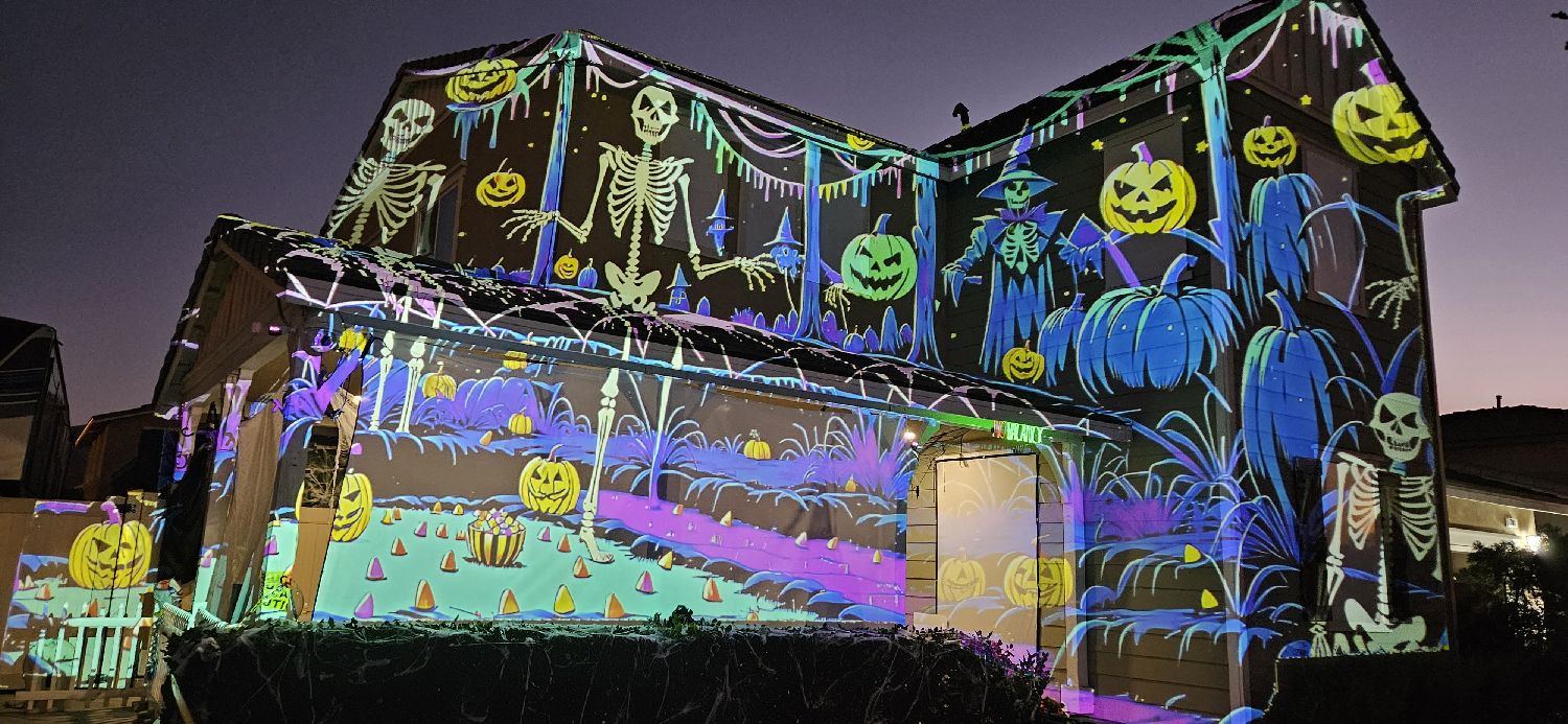 Projection mapping Halloween