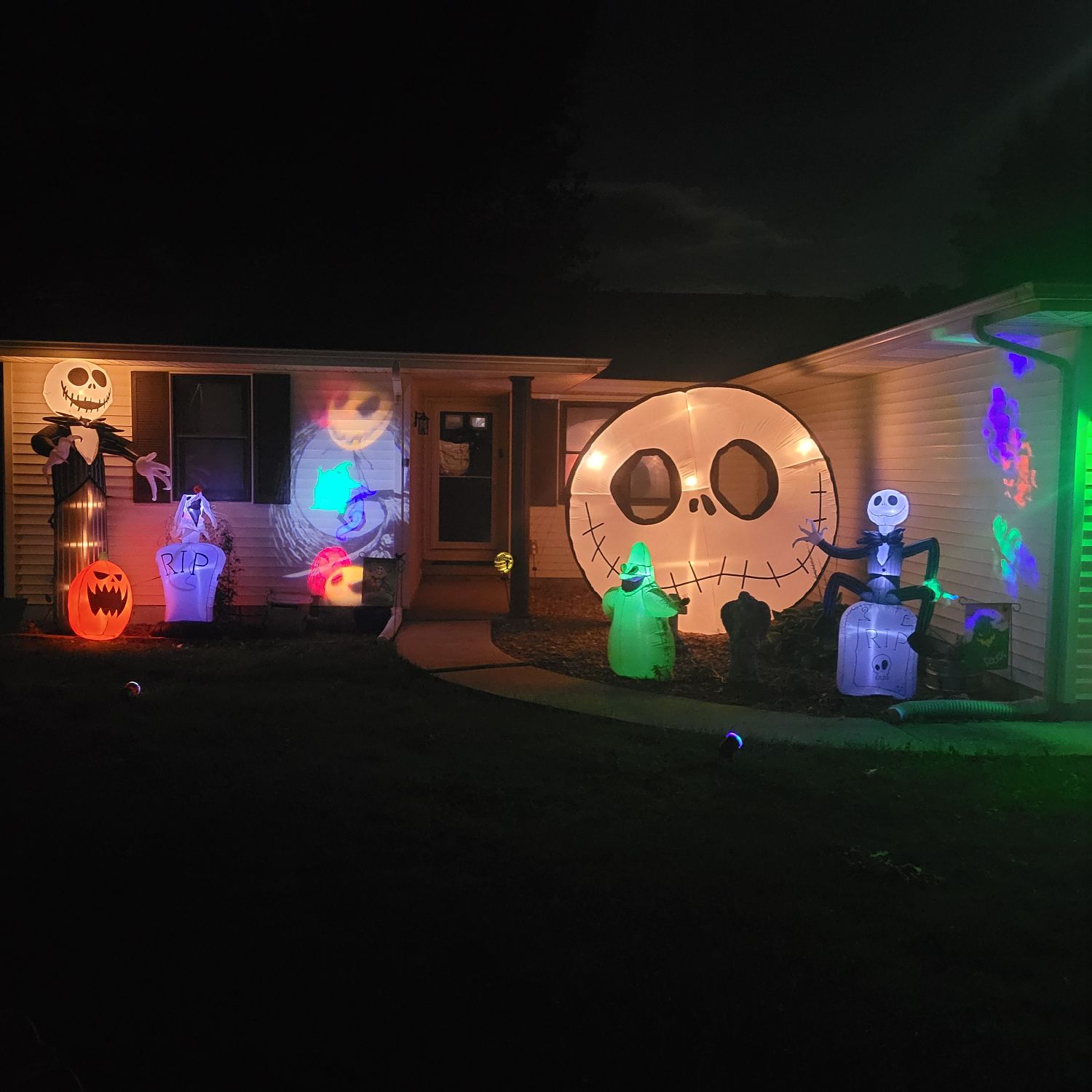Nmbc Halloween Display in Riverton, Illinois