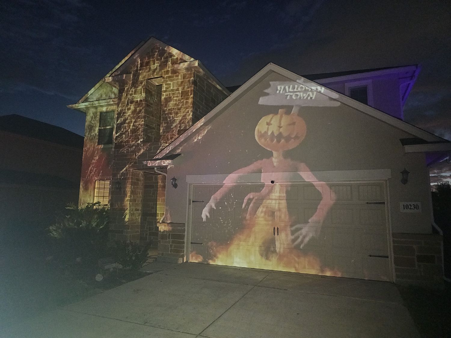 Halloween projection show