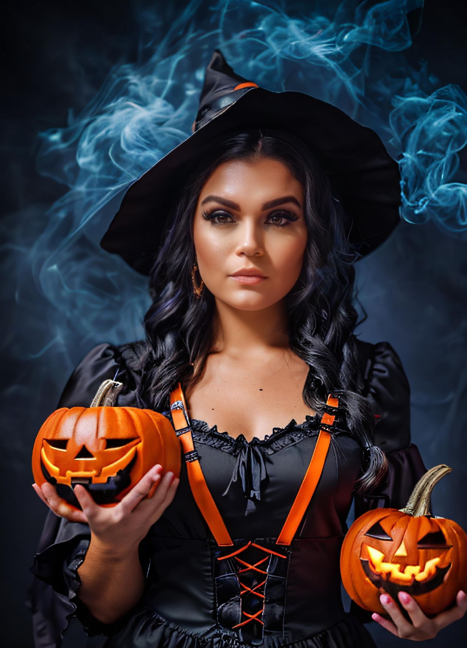 Witches House on Red Rock Halloween Display in Hamden, Connecticut