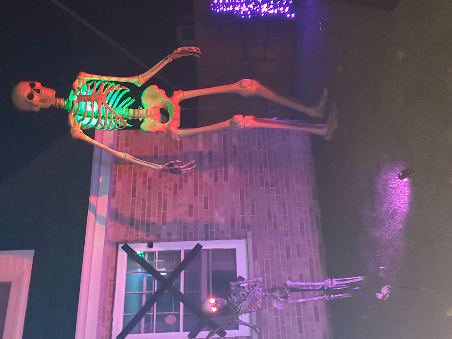 creepy cemetery display