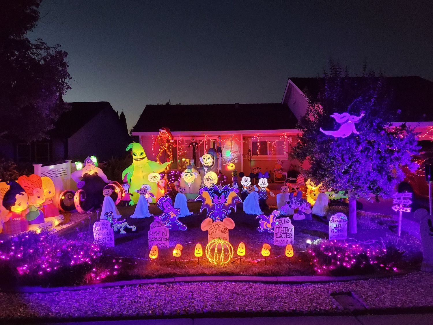 Delightful Not Frightful Halloween lightshow spell-abraTion