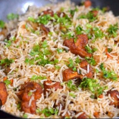 manchurian fried rice half