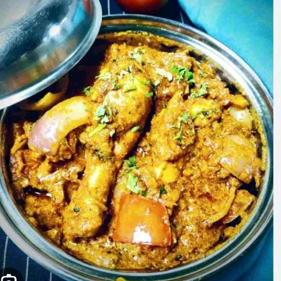 Chicken Do Pyaza (Half)