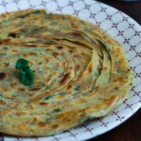 Green Chilli Laccha Paratha