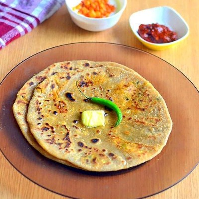 Green Peas Paratha 