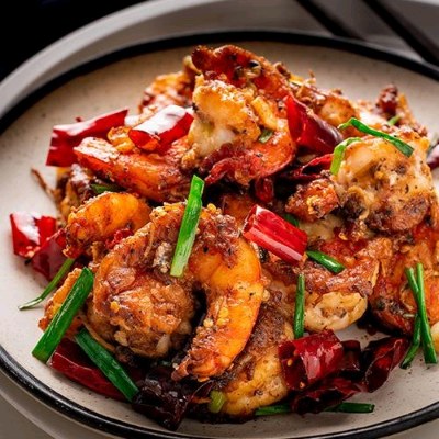Sichuan Chilli Prawn