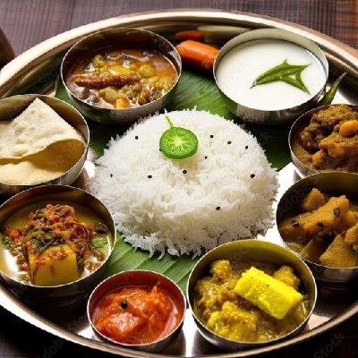 Sholo-bhoj Veg Thali