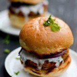 Cheese peri peri burger 