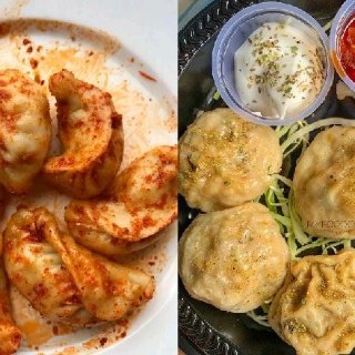chicken fried momos+ chicken peri peri momos 