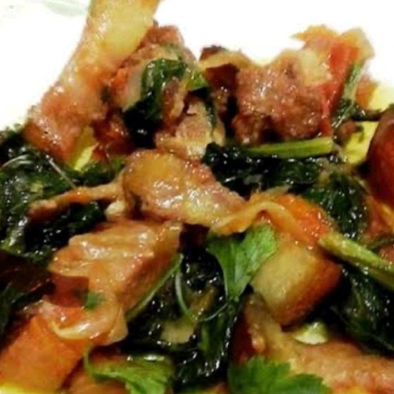 Pork with mustard leaves/Lai Gahori(Full) 