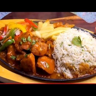 Butter chicken sizzler