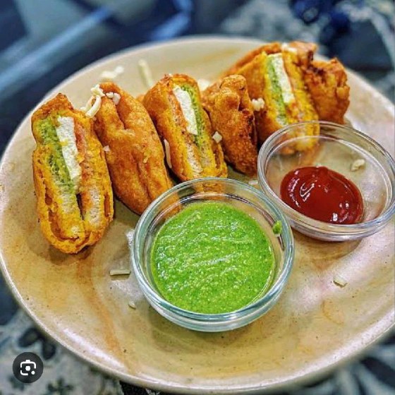 paneer bread pakoda