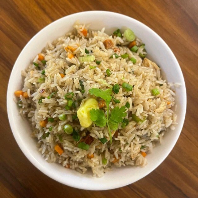 Butter Garlic Chicken Fried Rice 