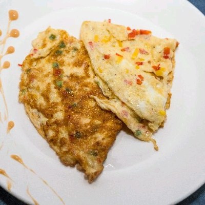 Three Bell Peppers Omelette