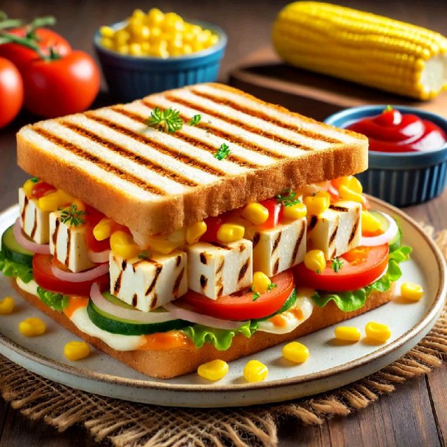 Veg Paneer Cheese Sandwich
