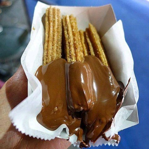 Churros With Nutella dip