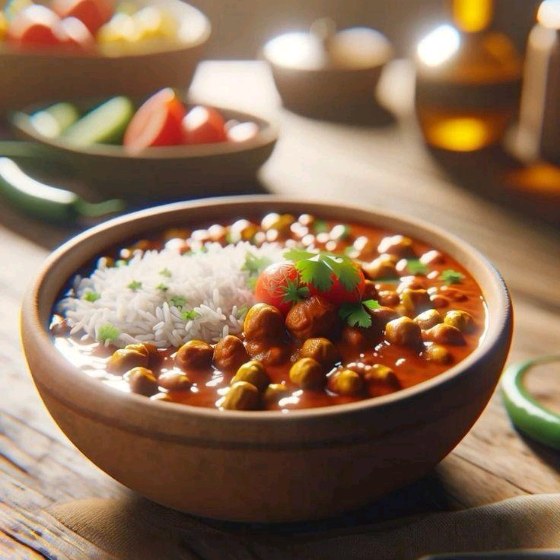Chhole Rice Bowl