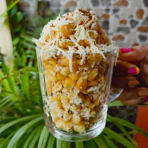 Cheese Sweet Corn Chaat