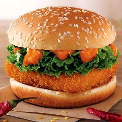 Veg Paneer Tikki Burger