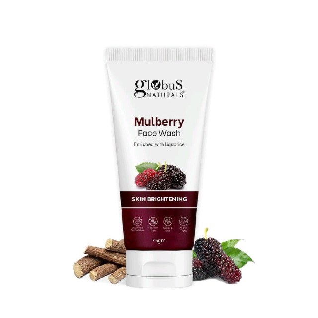 GLOBUS NATURALS Mulberry Fairness Face Wash 75gm