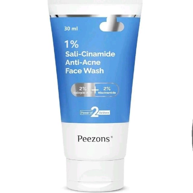 PEEZONS Anti-Acne with 2% Salicylic Acid & 2%Niacinamide Men & Women All Skin Types Face Wash 30ml