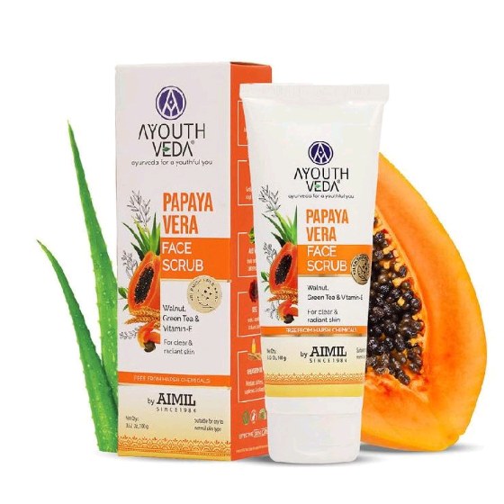AYOUTH VEDA Papaya Vera Face Scrub 100g