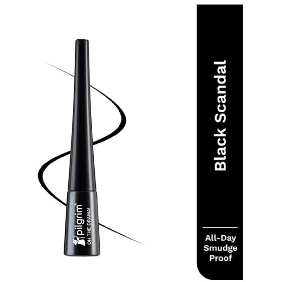 PILGRIM Scandal Eyeliner Pencil Intense Matte Finish Smudge Proof Enriched With Argan Oil(Black 3.5)