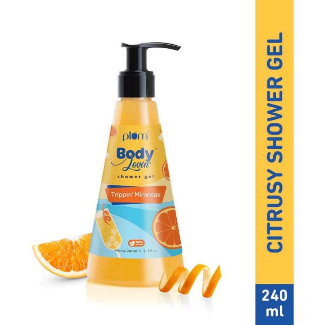 PLUM BodyLovin' Trippin' Mimosas Shower Gel Body Cleanser For Soft & Smooth Skin (240 ml)