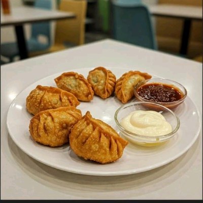 panner fried Momos
