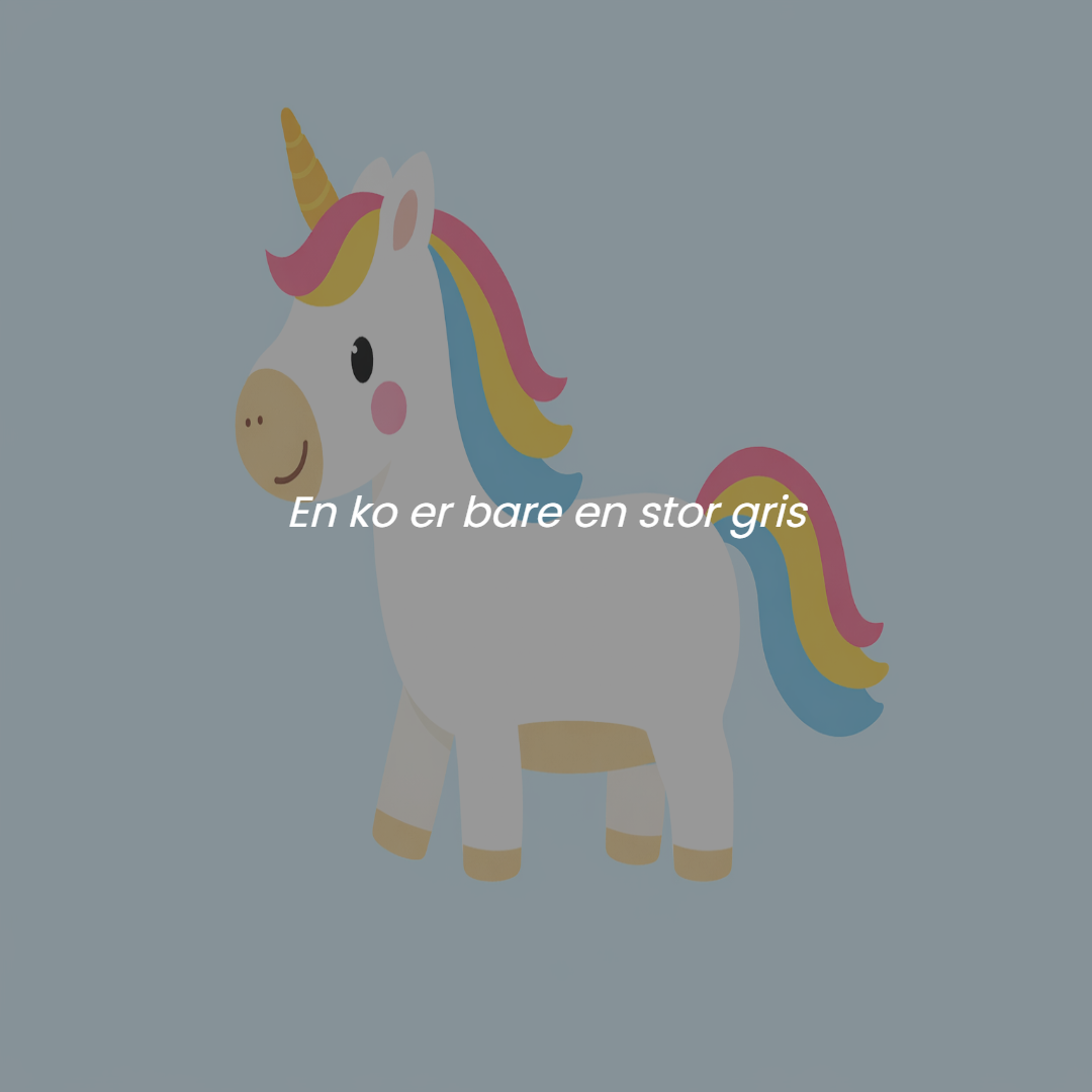 En ko er bare en stor gris