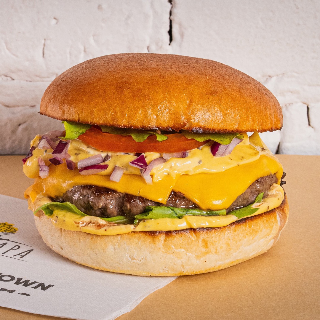 Burgerapapa, burger pur bœuf Rouge de Famenne Fritapapa
