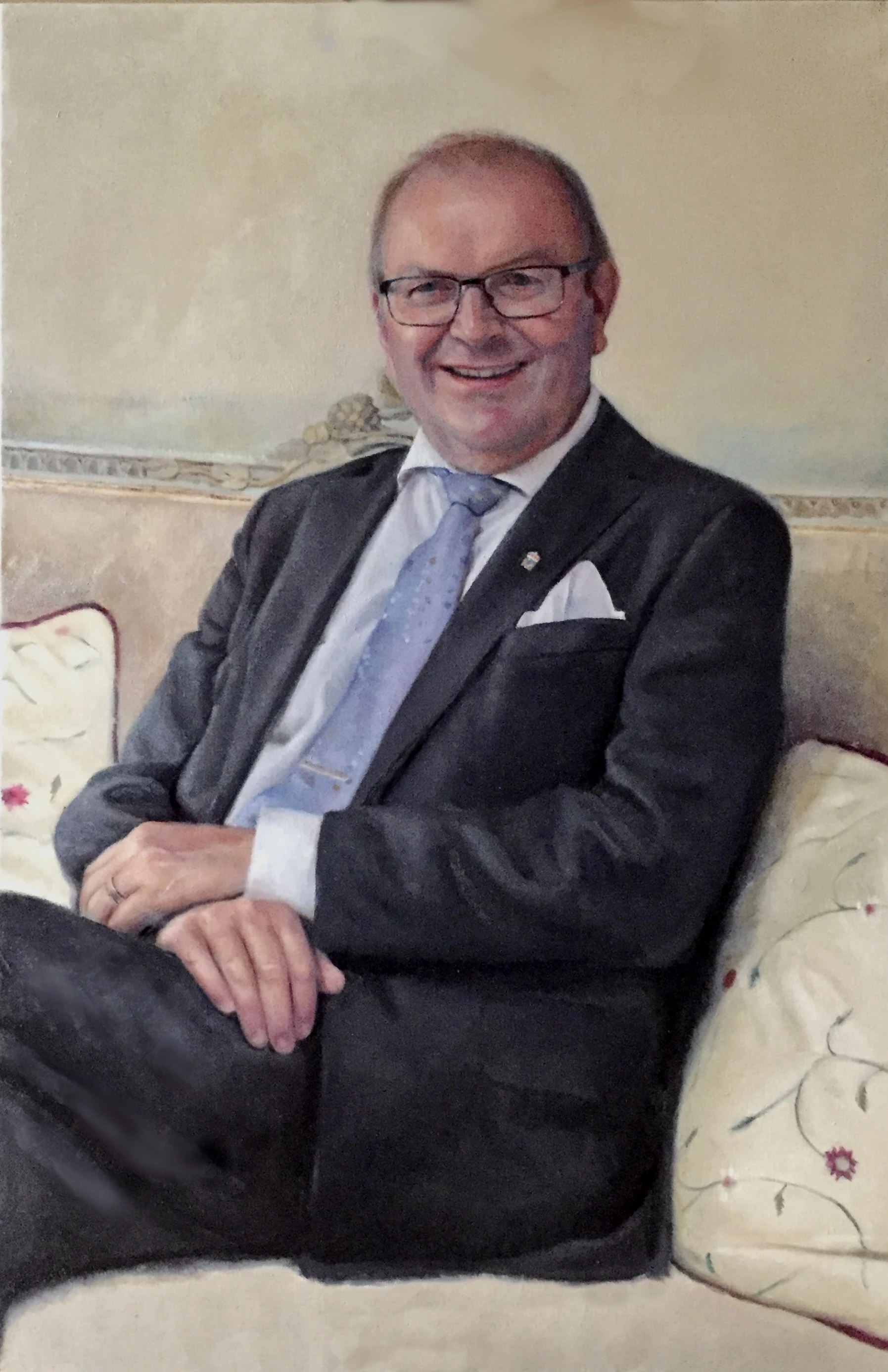 Tony Warren — Kenneth Johansson, County Governor of Värmland, oil on canvas