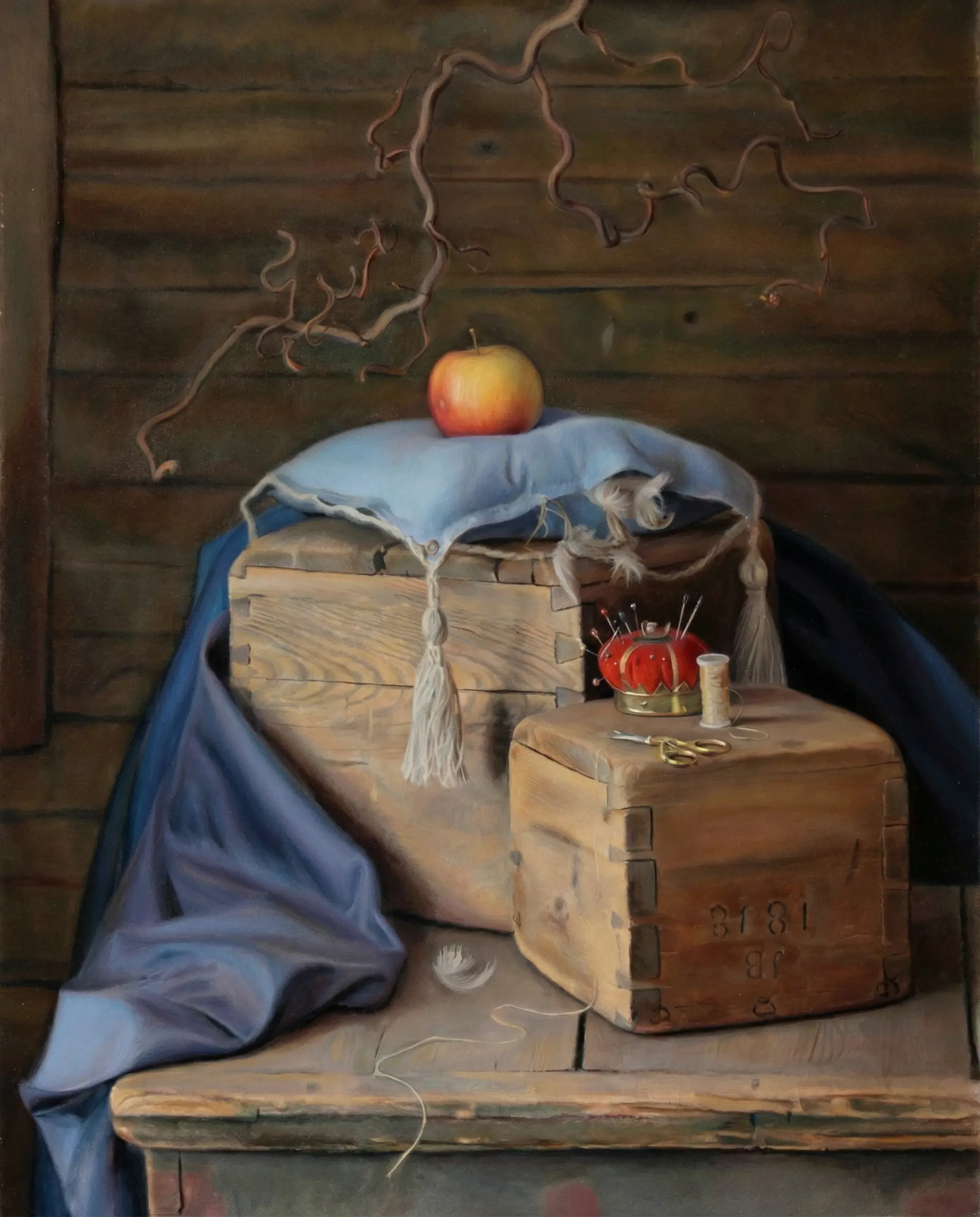 Tony Warren — Tillgivenhet (Devotion), oil on canvas, Nordiska Museet