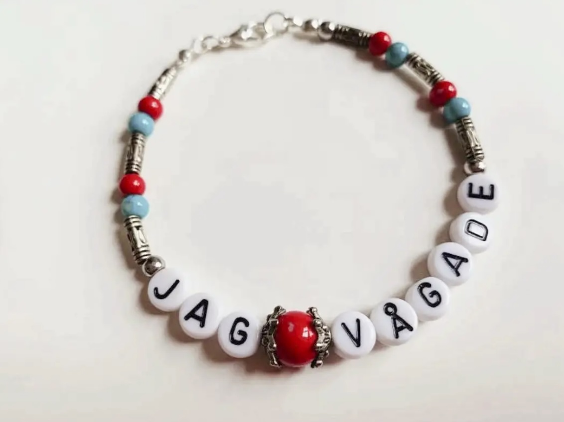 Flera Jag Vågade-armband tillsammans