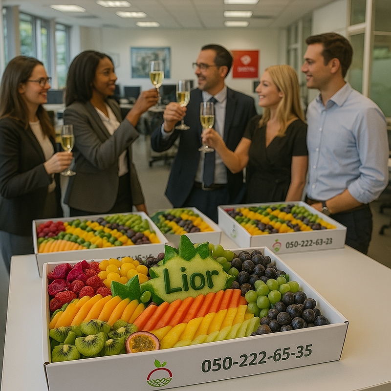 מגש פירות להרמת כוסית