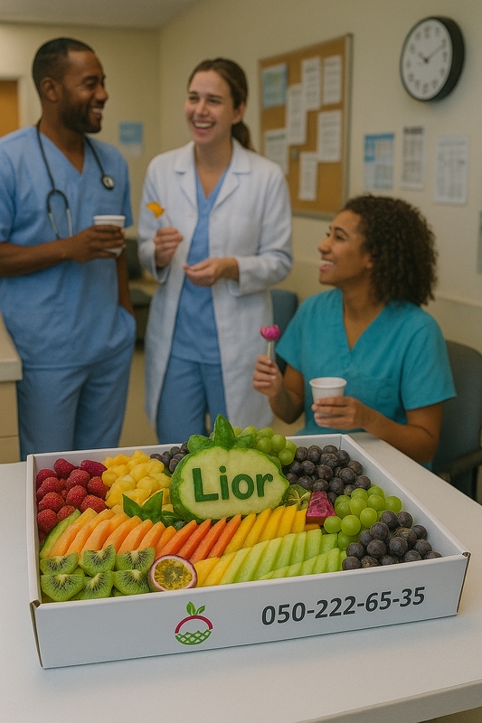 מגש פירות ליולדת טרי וצבעוני