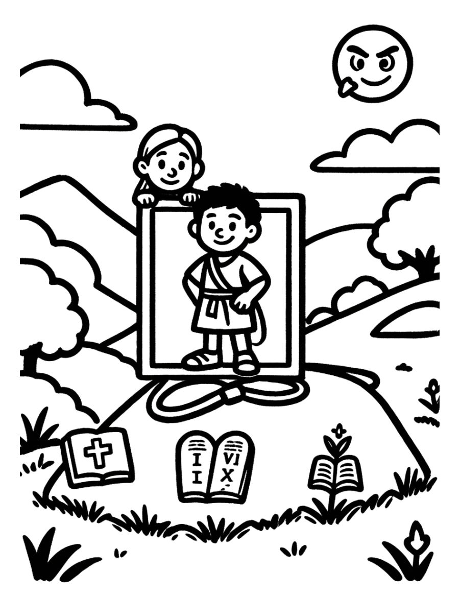 A David Attitude — Colouring Companion printable activity pack cover