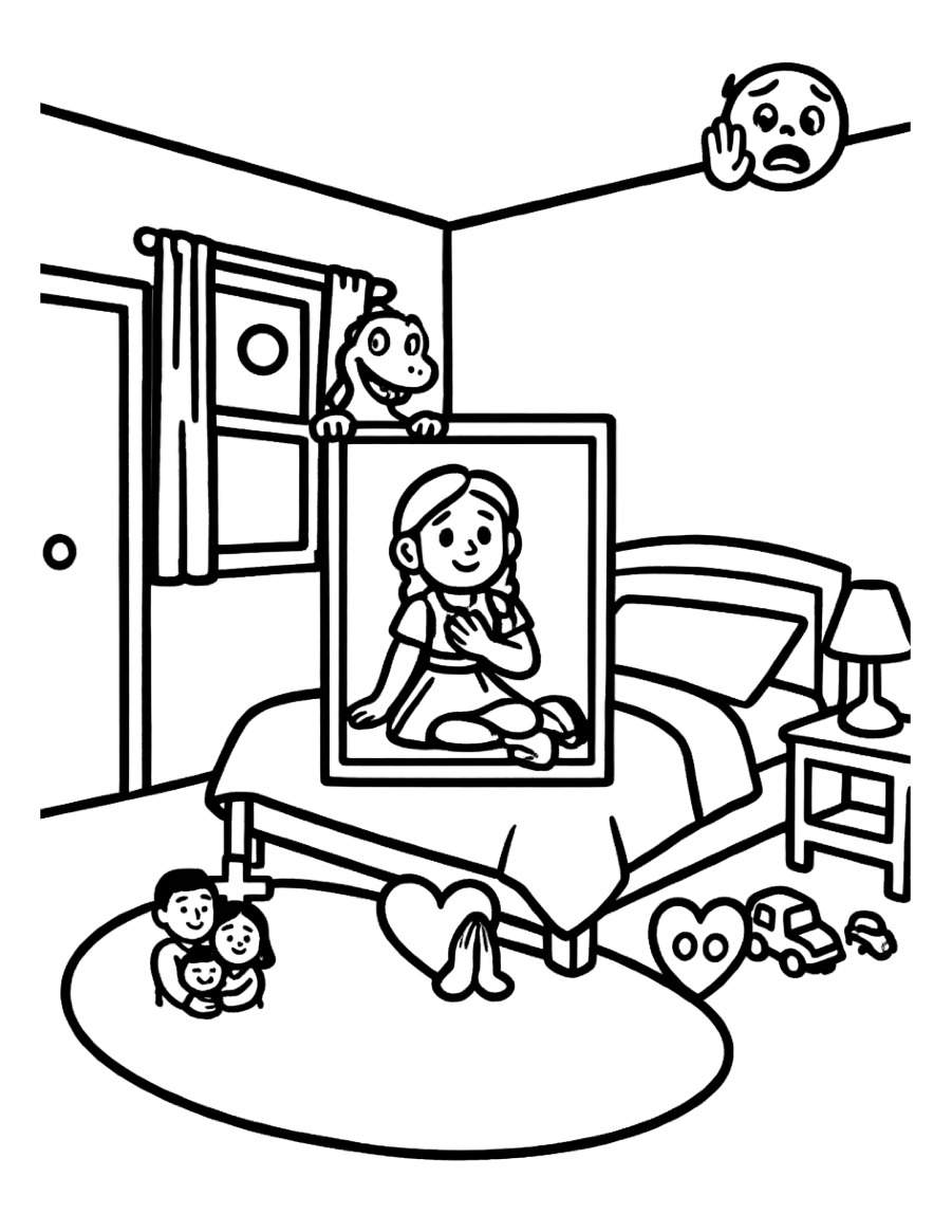 Nightmares — Colouring Companion printable activity pack cover
