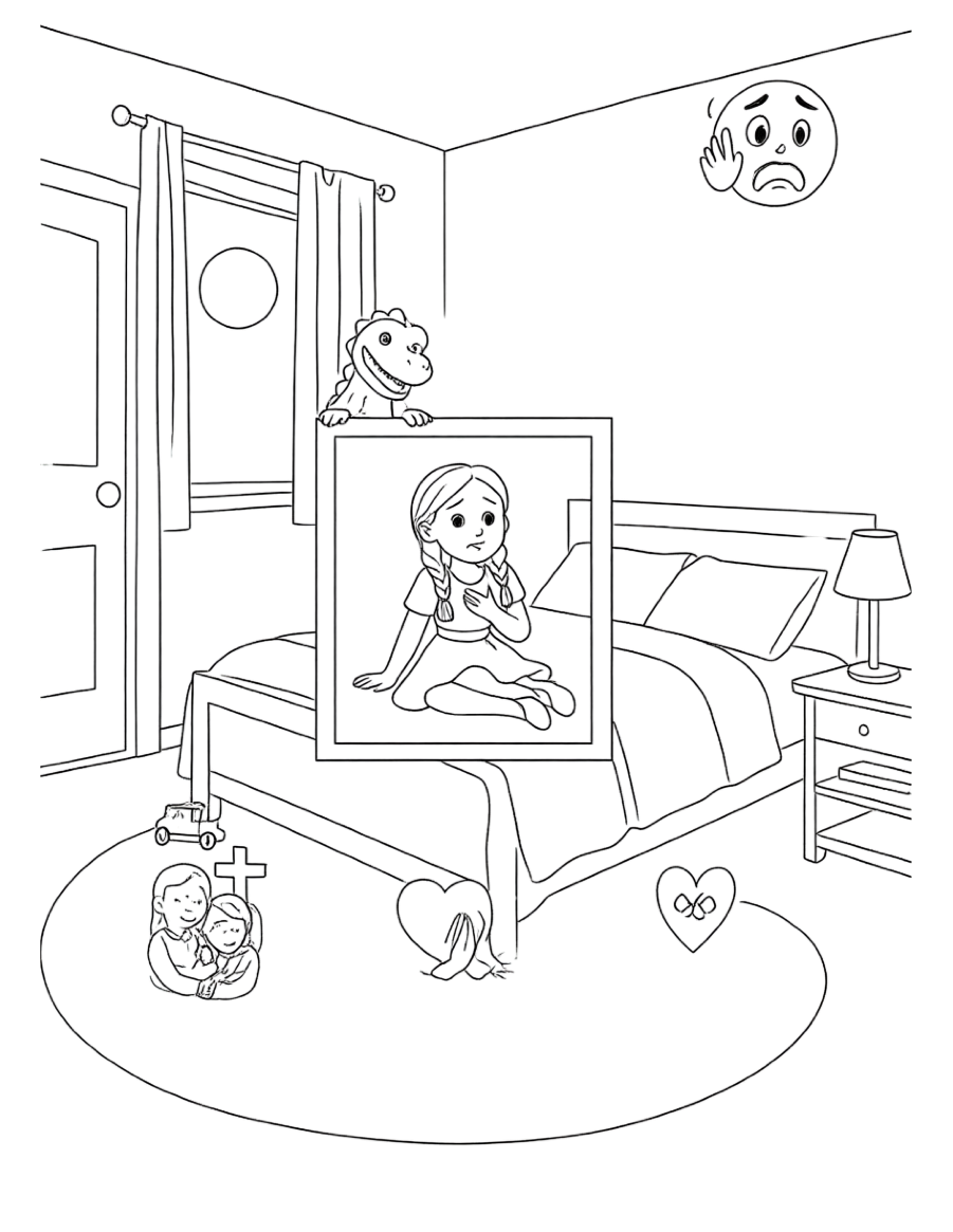 Nightmares — Colouring Companion printable activity pack cover