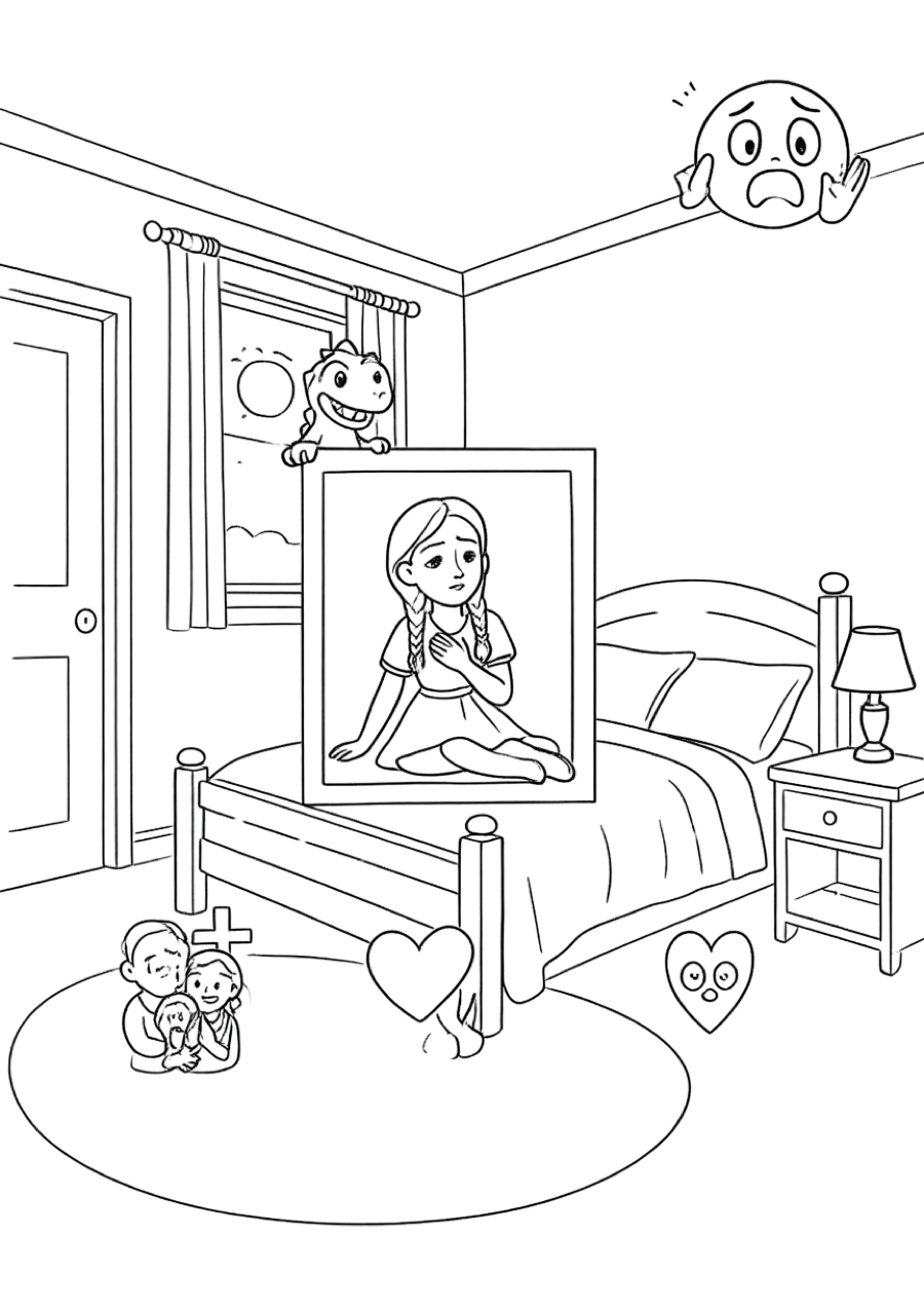 Nightmares — Colouring Companion printable activity pack cover