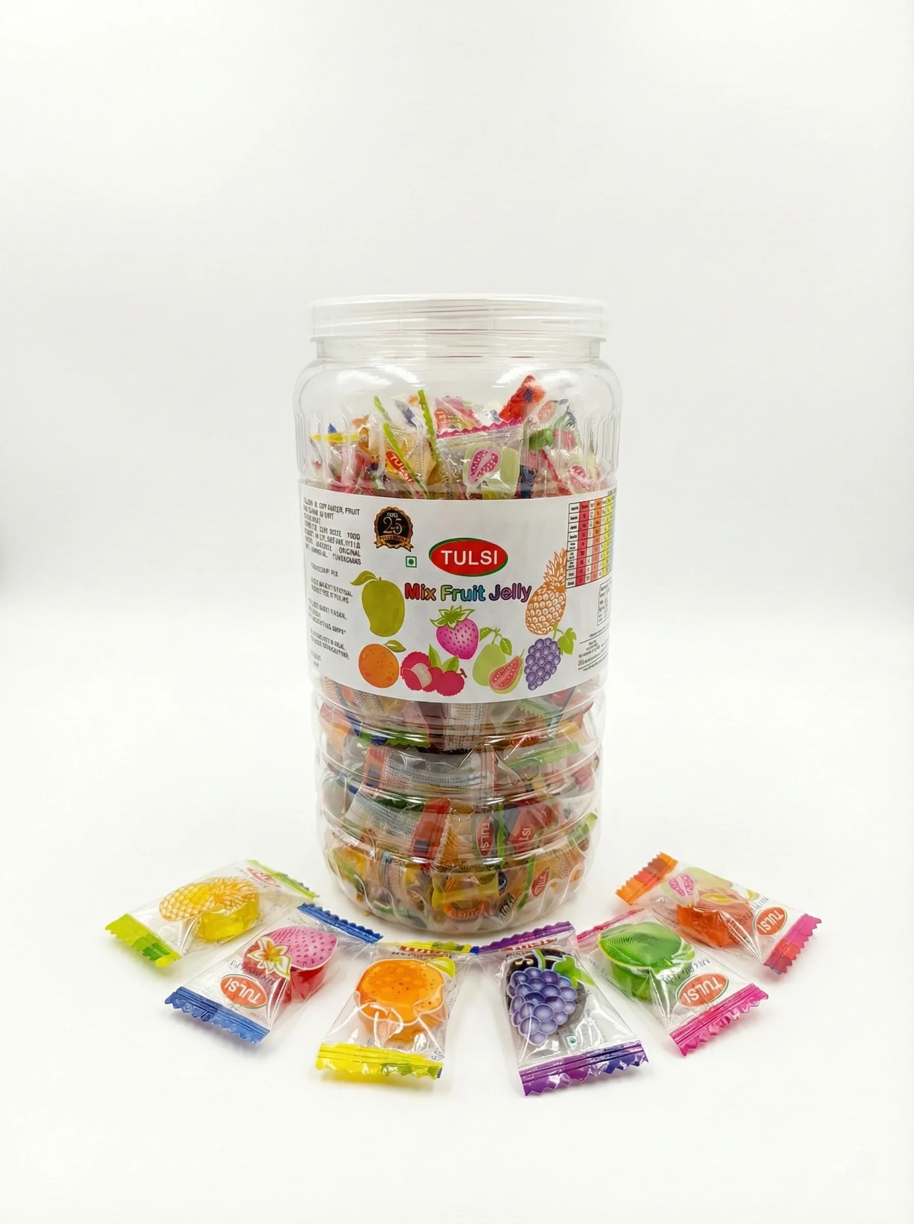 Fruit Jelly Mix — Fruit Jelly Candy product view 2 bulk supply by Tulsi Foods, Jalgaon