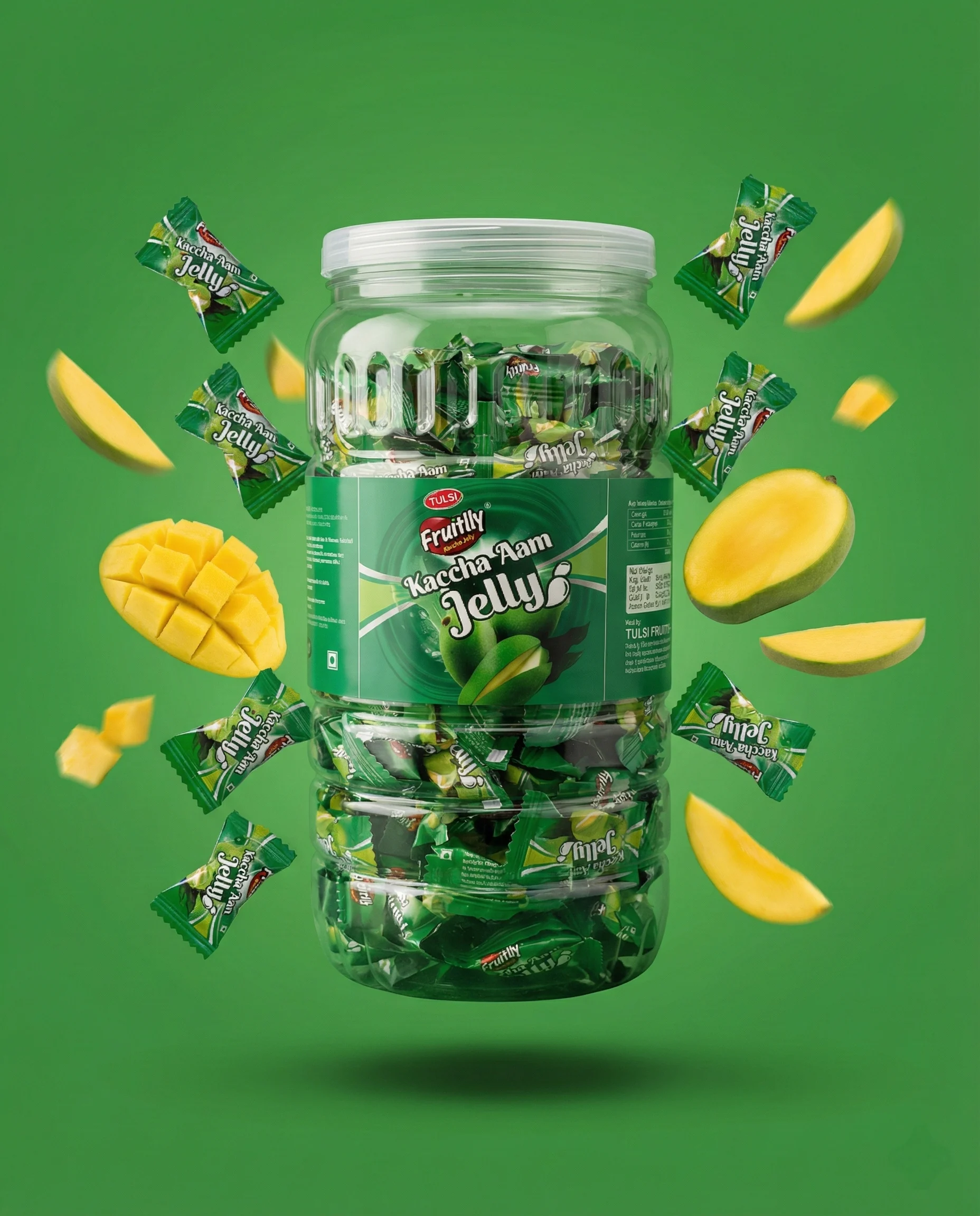 Green Mango Jelly — Fruit Jelly Candy bulk supply by Tulsi Foods, Jalgaon
