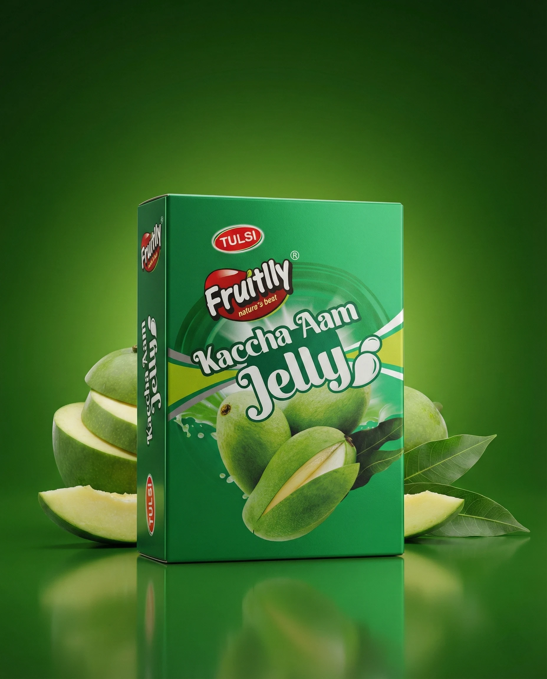 Green Mango Jelly — Fruit Jelly Candy product view 3 bulk supply by Tulsi Foods, Jalgaon