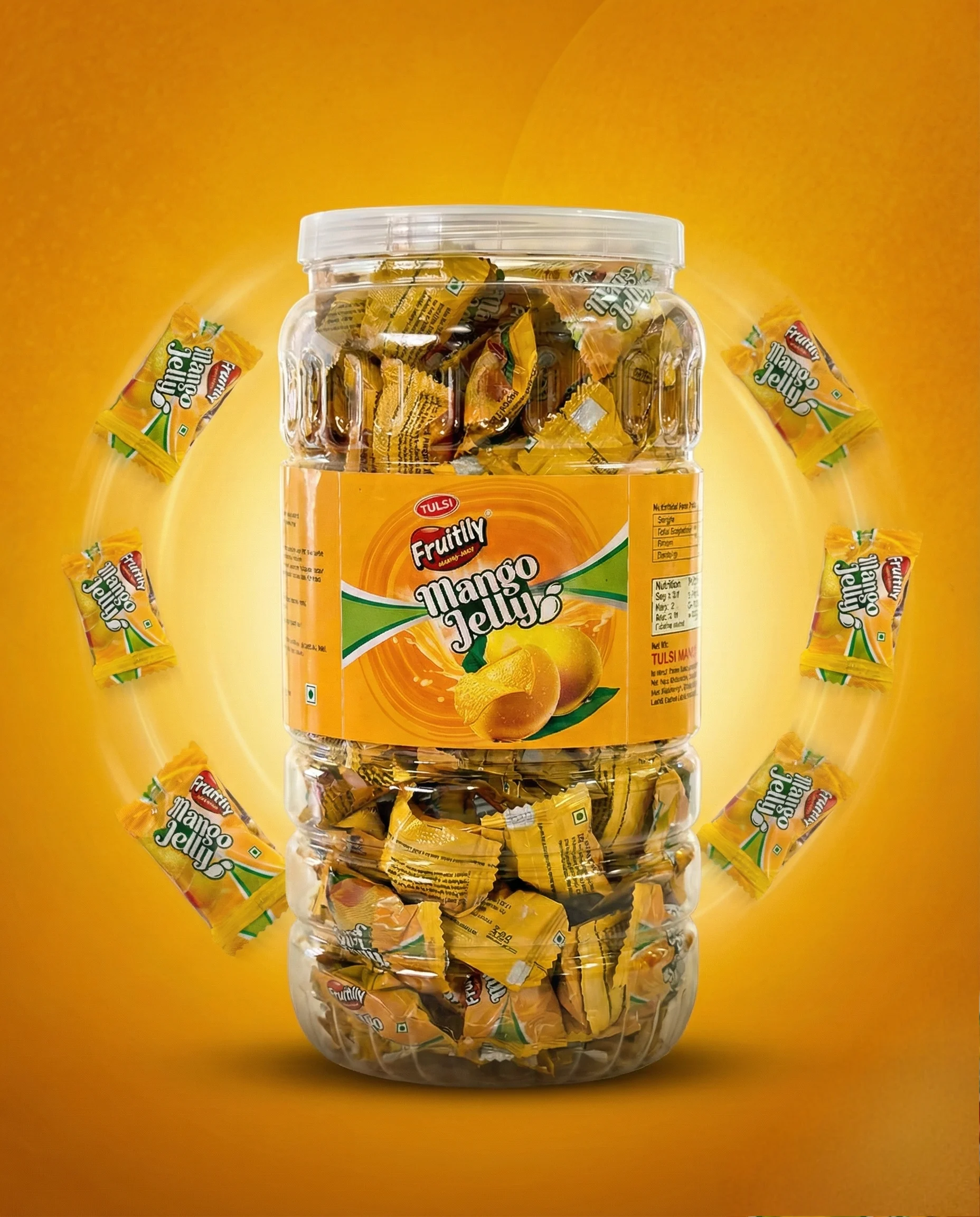 Mango Jelly — Fruit Jelly Candy bulk supply by Tulsi Foods, Jalgaon