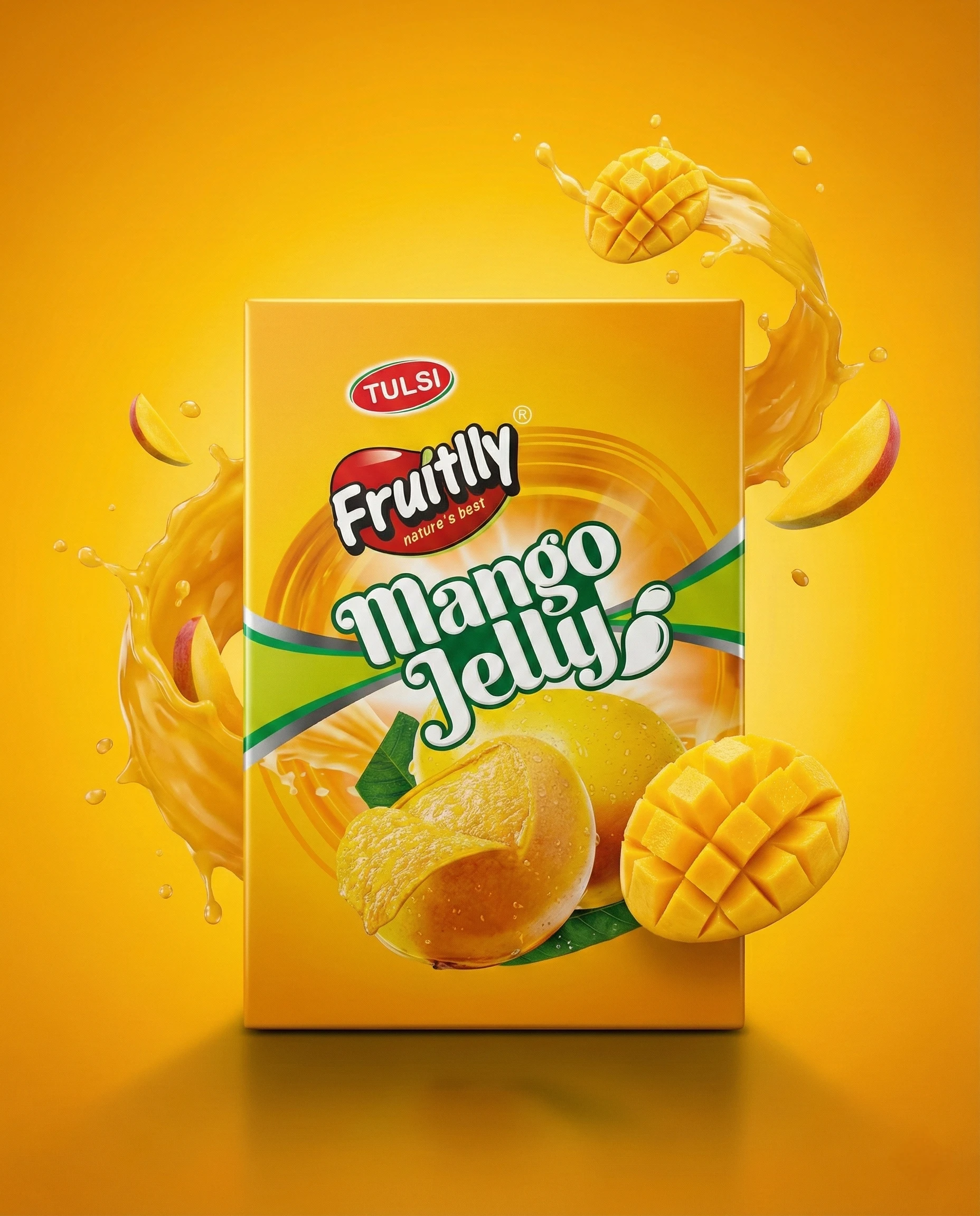 Mango Jelly — Fruit Jelly Candy product view 4 bulk supply by Tulsi Foods, Jalgaon