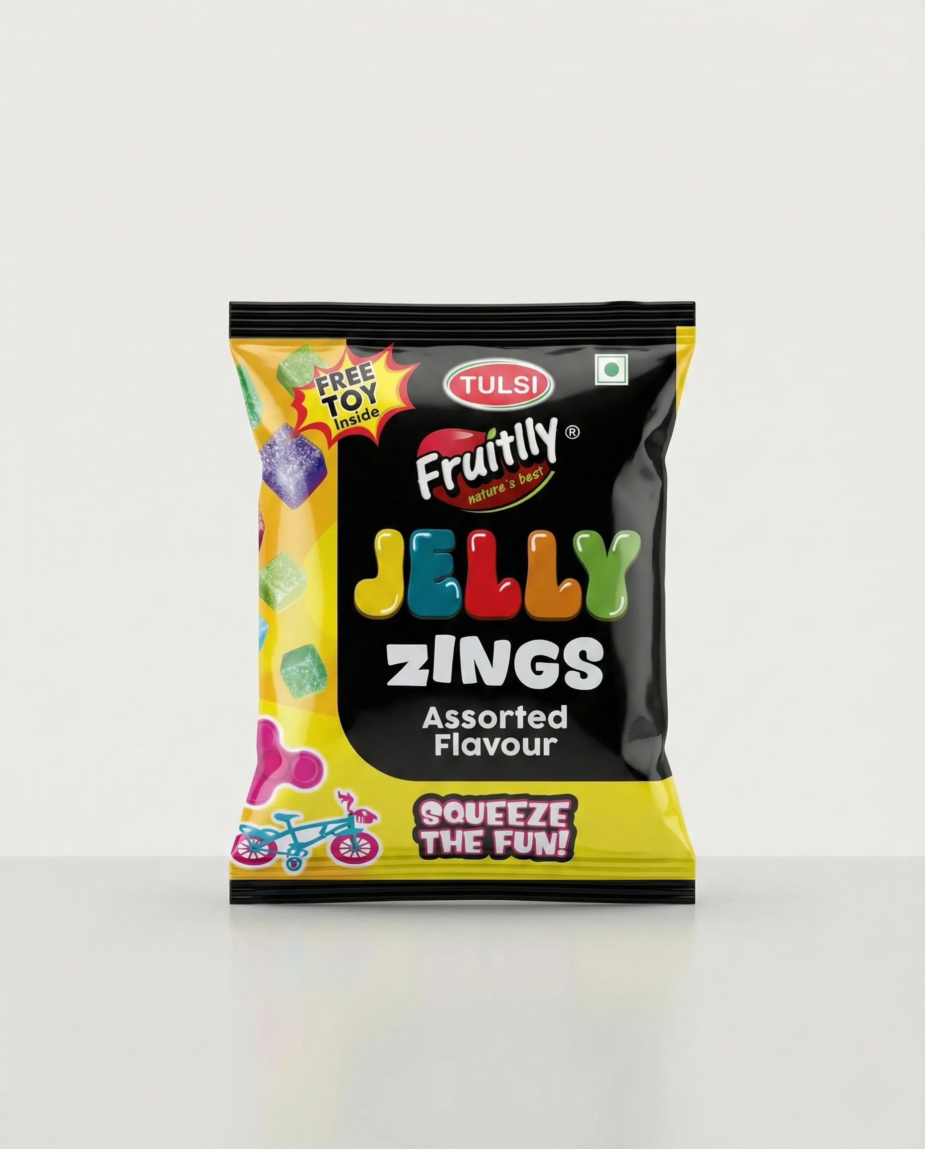 Fruitlly Jelly Zings — Fruit Jelly Candy product view 3 bulk supply by Tulsi Foods, Jalgaon