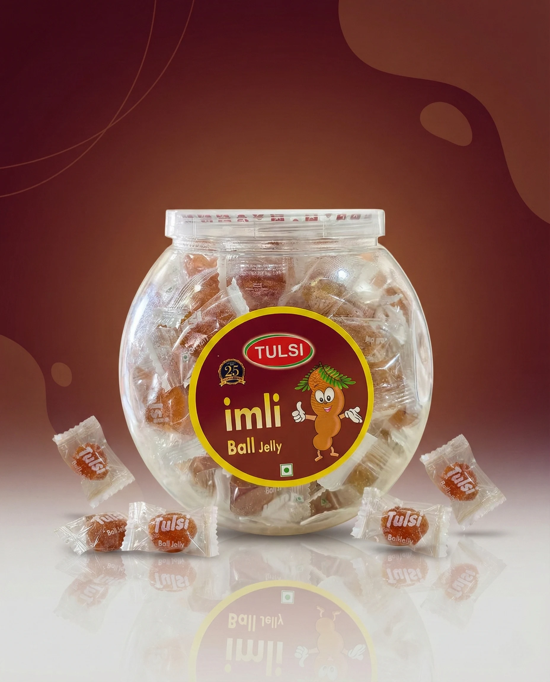Imli Ball Jelly — Fruit Jelly Candy product view 3 bulk supply by Tulsi Foods, Jalgaon