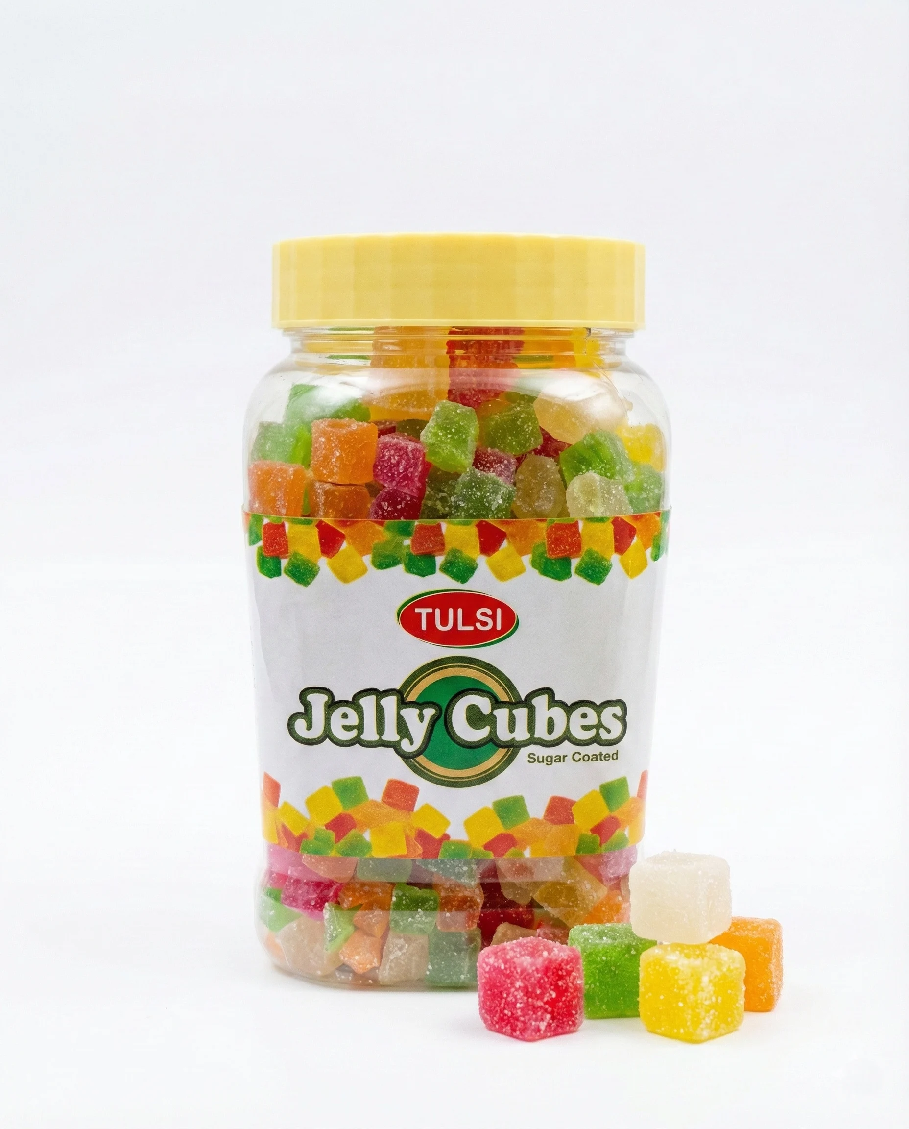 Jelly Cubes Sugar Coated — Sugar Coated Jelly product view 4 bulk supply by Tulsi Foods, Jalgaon